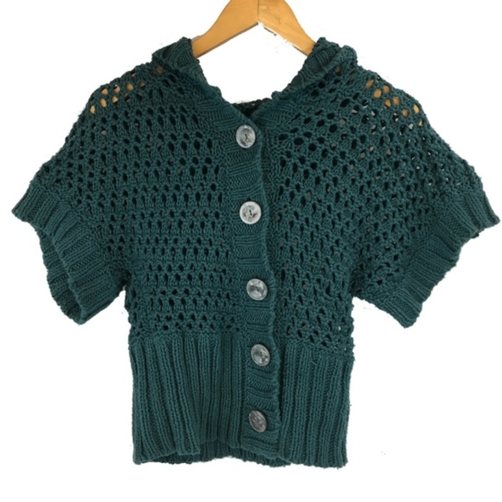 Free people knitted hoodie cardigan
